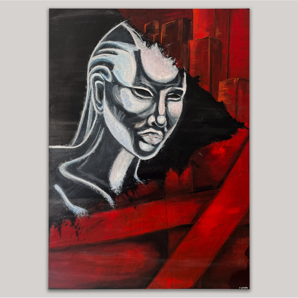 Paintings she who observes the fall